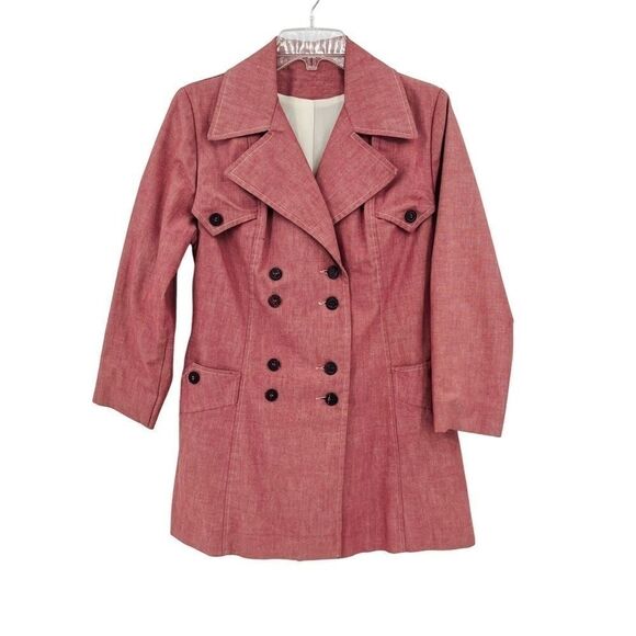 Vintage Pea Coat in Red Women’s Size S - Picture 2 of 15